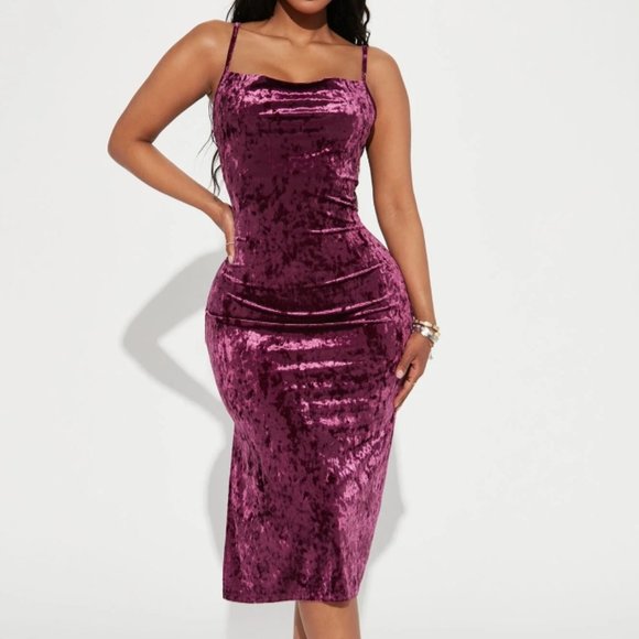 Fashion Nova Dresses & Skirts - Purple crushed velvet dress